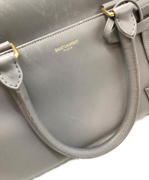 Saint Laurent Paris（サンローランパリ）Saint Laurent Paris (サンローランパリ) 2wayボストンバッグ グレーの古着・服飾アイテム