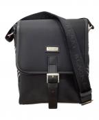 BURBERRY BLACK LABELバーバリーブラックレーベル）の古着「クロスショルダーバッグ」｜ブラック×ブルー