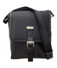 BURBERRY BLACK LABEL（バーバリーブラックレーベル）の古着「クロスショルダーバッグ」｜ブラック×ブルー