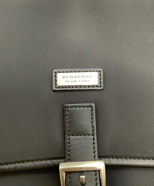 BURBERRY BLACK LABEL（バーバリーブラックレーベル）BURBERRY BLACK LABEL (バーバリーブラックレーベル) クロスショルダーバッグ ブラック×ブルーの古着・服飾アイテム
