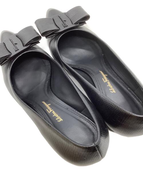 Salvatore Ferragamo（サルヴァトーレ フェラガモ）Salvatore Ferragamo (サルヴァトーレ フェラガモ) パンプス ブラック サイズ:7 1/2㎝の古着・服飾アイテム