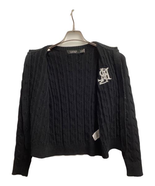 RALPH LAUREN（ラルフローレン）RALPH LAUREN (ラルフローレン) 厚手カーディガン ブラック サイズ:XSの古着・服飾アイテム