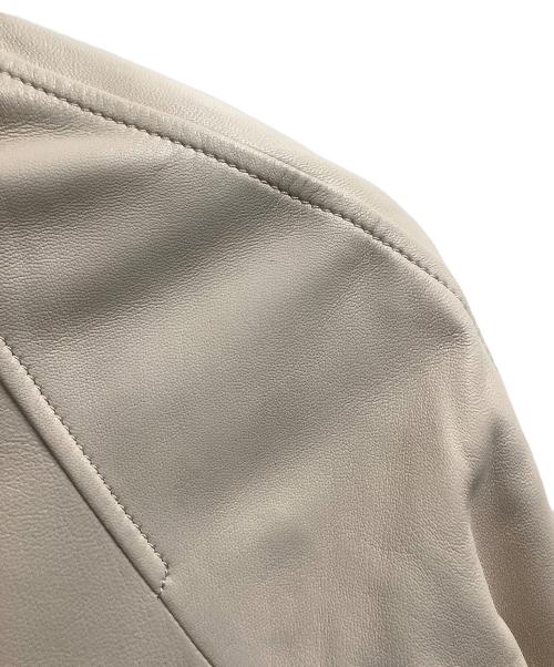 COACH（コーチ）COACH (コーチ) ライダースジャケット ベージュ サイズ:XSの古着・服飾アイテム
