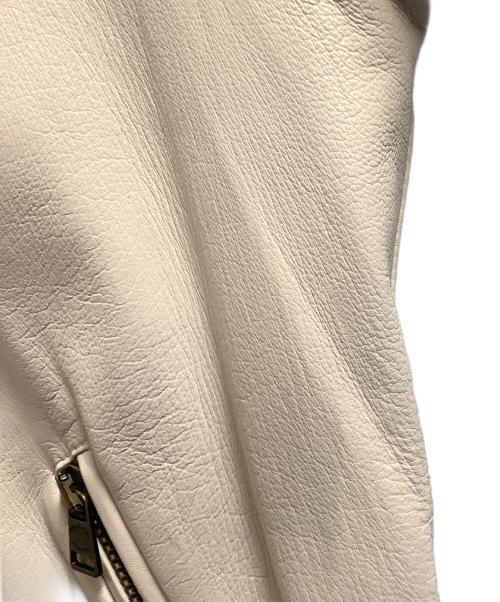 COACH（コーチ）COACH (コーチ) ライダースジャケット ベージュ サイズ:XSの古着・服飾アイテム