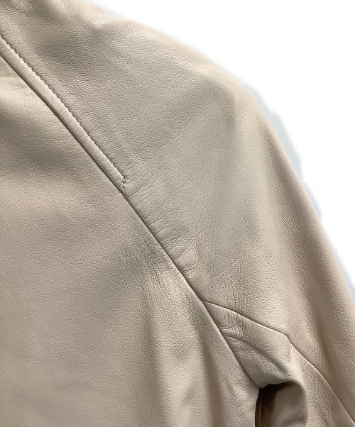 COACH（コーチ）COACH (コーチ) ライダースジャケット ベージュ サイズ:XSの古着・服飾アイテム
