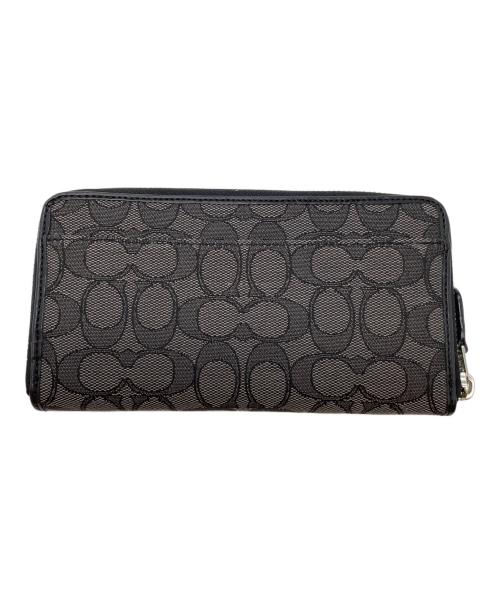 COACH（コーチ）COACH (コーチ) ラウンドファスナー財布 グレーの古着・服飾アイテム