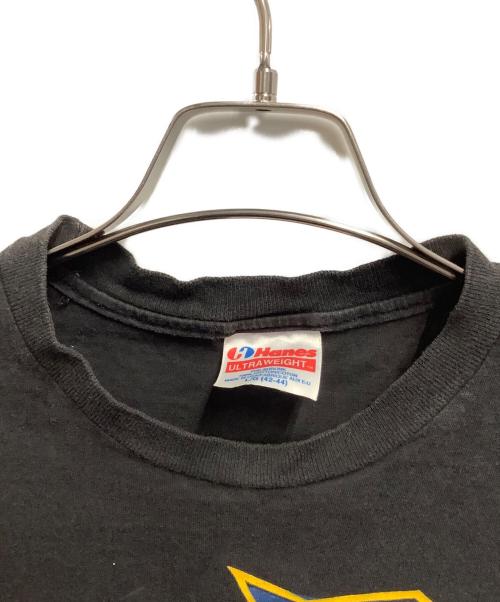 Hanes（ヘインズ）Hanes (ヘインズ) プリントTシャツ ブラック サイズ:Lの古着・服飾アイテム