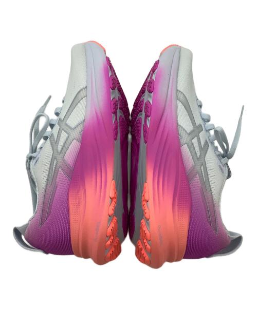 asics（アシックス）asics (アシックス) ランニングシューズ ピンク×グレー サイズ:24㎝の古着・服飾アイテム