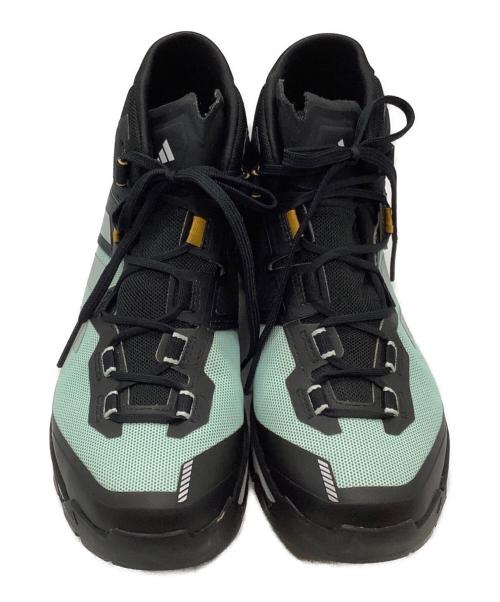 adidas（アディダス）adidas (アディダス) ミッドカットスニーカー ブラック×ブルー サイズ:SIZE 25cmの古着・服飾アイテム