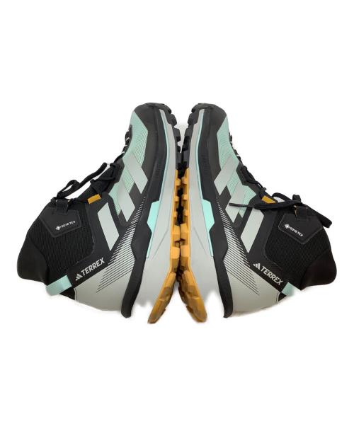 adidas（アディダス）adidas (アディダス) ミッドカットスニーカー ブラック×ブルー サイズ:SIZE 25cmの古着・服飾アイテム