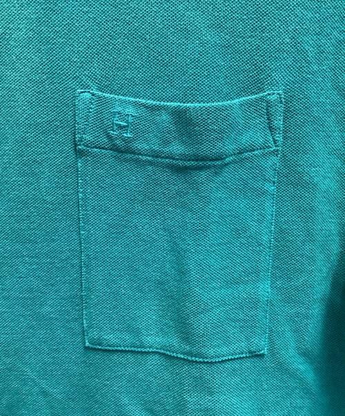 HERMES（エルメス）HERMES (エルメス) ポロシャツ グリーン サイズ:XLの古着・服飾アイテム