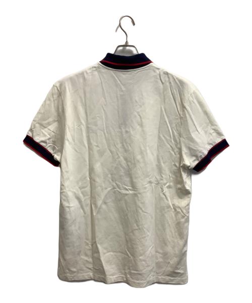 GUCCI（グッチ）GUCCI (グッチ) ポロシャツ アイボリー×ネイビー サイズ:XXLの古着・服飾アイテム