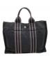 HERMES (エルメス) ミニトートバッグ ブラック×グレー：8000円