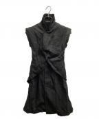 COMME des GARCONS COMME des GARCONSコムデギャルソン コムデギャルソン）の古着「半袖ワンピース」｜ブラック