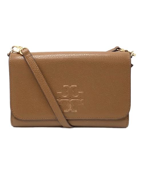 TORY BURCH（トリーバーチ）TORY BURCH (トリーバーチ) ショルダーポーチ ブラウンの古着・服飾アイテム