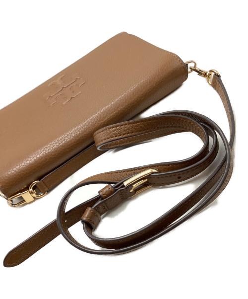 TORY BURCH（トリーバーチ）TORY BURCH (トリーバーチ) ショルダーポーチ ブラウンの古着・服飾アイテム