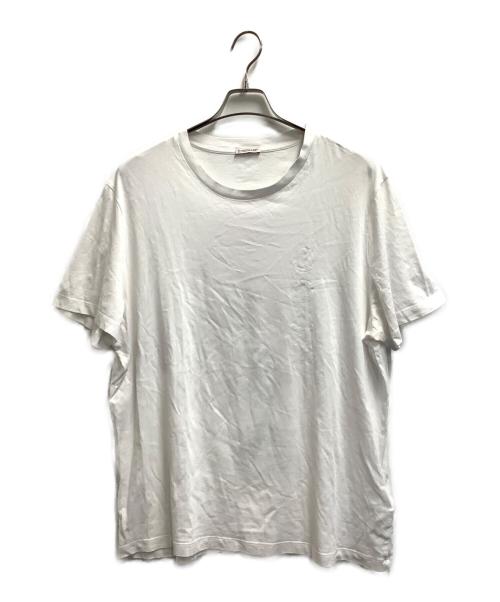 MONCLER（モンクレール）MONCLER (モンクレール) 半袖カットソー ホワイト サイズ:XLの古着・服飾アイテム