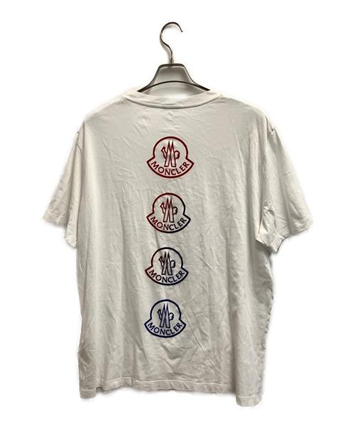 MONCLER（モンクレール）MONCLER (モンクレール) 半袖カットソー ホワイト サイズ:XLの古着・服飾アイテム