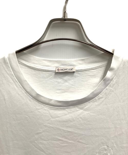 MONCLER（モンクレール）MONCLER (モンクレール) 半袖カットソー ホワイト サイズ:XLの古着・服飾アイテム