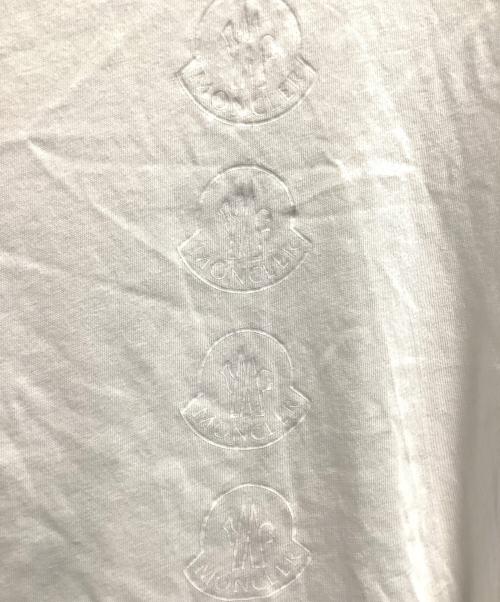 MONCLER（モンクレール）MONCLER (モンクレール) 半袖カットソー ホワイト サイズ:XLの古着・服飾アイテム