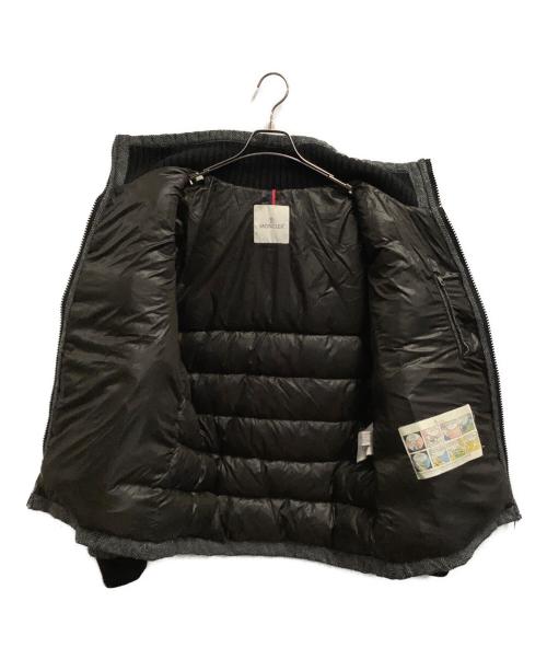 MONCLER（モンクレール）MONCLER (モンクレール) ダウンジャケット ブラック×グレー サイズ:SIZE 5の古着・服飾アイテム