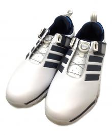 adidas（アディダス）の古着「ゴルフシューズ」｜ホワイト×ブルー