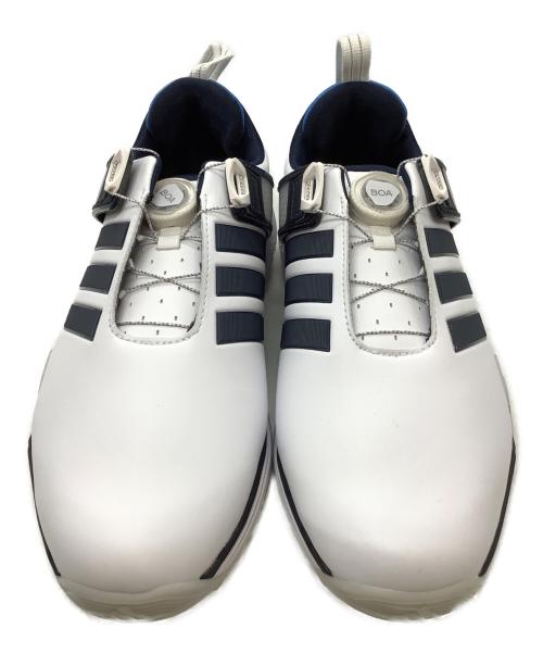adidas（アディダス）adidas (アディダス) ゴルフシューズ ホワイト×ブルー サイズ:26㎝の古着・服飾アイテム