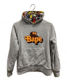 A BATHING APE（アベイシングエイプ）の古着「パーカー」｜グレー×マルチカラー