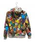 中古・古着 A BATHING APE (アベイシングエイプ) パーカー グレー×マルチカラー サイズ:M：10000円