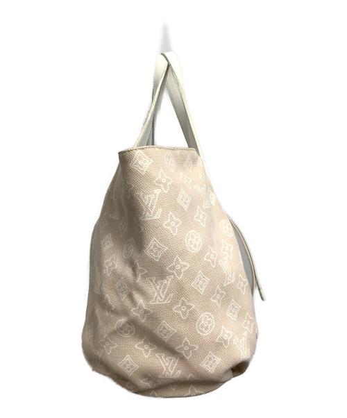 LOUIS VUITTON（ルイ ヴィトン）LOUIS VUITTON (ルイ ヴィトン) トートバッグ ベージュ×ホワイトの古着・服飾アイテム