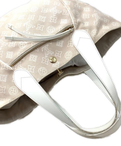 LOUIS VUITTON（ルイ ヴィトン）LOUIS VUITTON (ルイ ヴィトン) トートバッグ ベージュ×ホワイトの古着・服飾アイテム