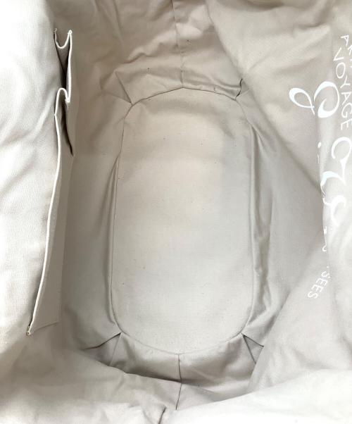 LOUIS VUITTON（ルイ ヴィトン）LOUIS VUITTON (ルイ ヴィトン) トートバッグ ベージュ×ホワイトの古着・服飾アイテム