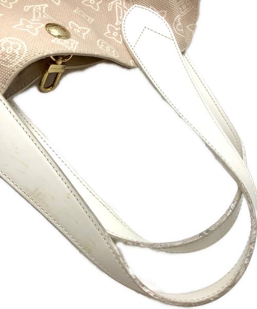 LOUIS VUITTON（ルイ ヴィトン）LOUIS VUITTON (ルイ ヴィトン) トートバッグ ベージュ×ホワイトの古着・服飾アイテム
