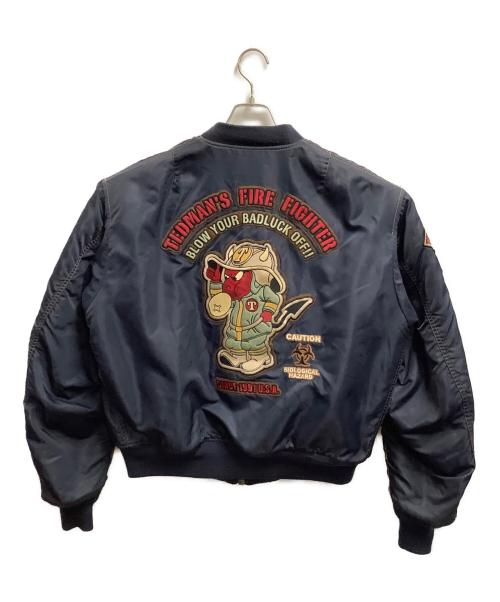 TEDMAN（テッドマン）TEDMAN (テッドマン) フライトジャケット ネイビー サイズ:Lの古着・服飾アイテム