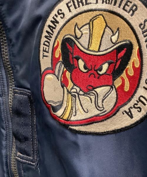 TEDMAN（テッドマン）TEDMAN (テッドマン) フライトジャケット ネイビー サイズ:Lの古着・服飾アイテム