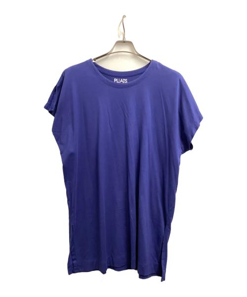 ISSEY MIYAKE（イッセイミヤケ）ISSEY MIYAKE (イッセイミヤケ) ノースリーブカットソー ブルー サイズ:FREEの古着・服飾アイテム
