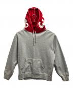 SUPREMEシュプリーム）の古着「パーカー」｜グレー×レッド