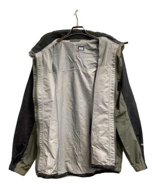 HELLY HANSEN（ヘリーハンセン）HELLY HANSEN (ヘリーハンセン) ヘリーレインスーツ ブラック×カーキ サイズ:XLの古着・服飾アイテム