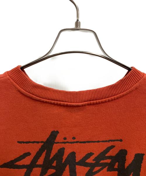 stussy（ステューシー）stussy (ステューシー) スウェット オレンジ サイズ:Lの古着・服飾アイテム