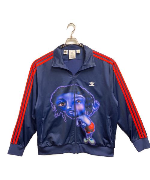 adidas（アディダス）adidas (アディダス) KERWIN FROST (カーウィン・フロスト) ジャージ ネイビー×レッド サイズ:6X0の古着・服飾アイテム