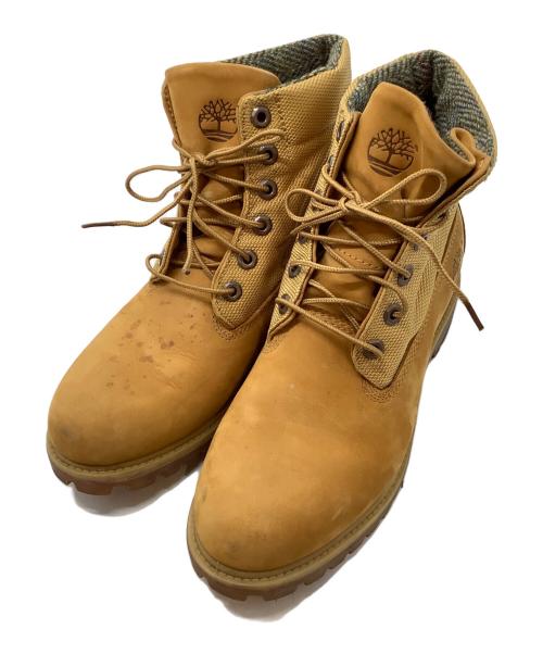 Timberland（ティンバーランド）Timberland (ティンバーランド) Harris Tweed (ハリスツイード) レースアップブーツ ベージュ サイズ:7.5Wの古着・服飾アイテム