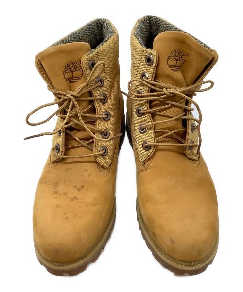 Timberland（ティンバーランド）Timberland (ティンバーランド) Harris Tweed (ハリスツイード) レースアップブーツ ベージュ サイズ:7.5Wの古着・服飾アイテム