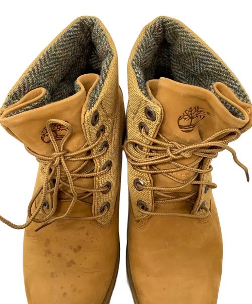 Timberland（ティンバーランド）Timberland (ティンバーランド) Harris Tweed (ハリスツイード) レースアップブーツ ベージュ サイズ:7.5Wの古着・服飾アイテム