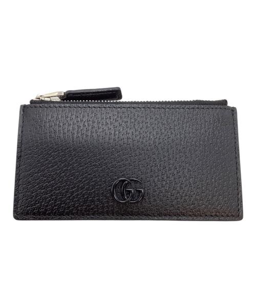 GUCCI（グッチ）GUCCI (グッチ) ジップカードケース ブラックの古着・服飾アイテム