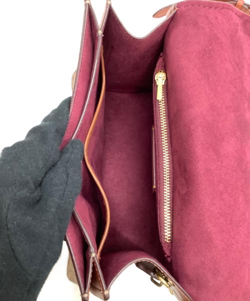 COACH（コーチ）COACH (コーチ) チェーンショルダーバッグ レッド×ブラウンの古着・服飾アイテム