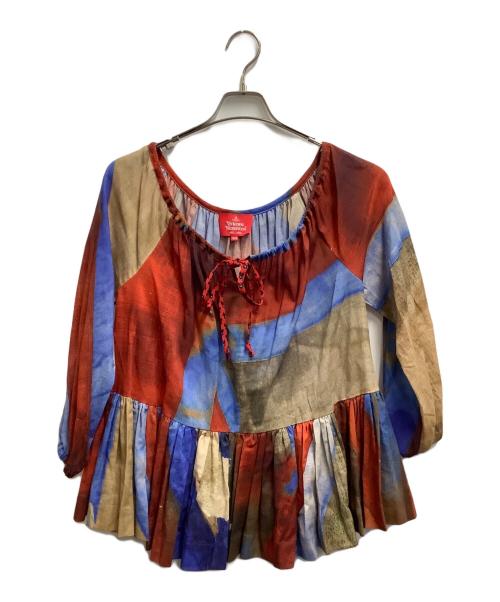 Vivienne Westwood RED LABEL（ヴィヴィアンウエストウッドレッドレーベル）Vivienne Westwood RED LABEL (ヴィヴィアンウエストウッドレッドレーベル) 長袖ブラウス レッド サイズ:Sの古着・服飾アイテム