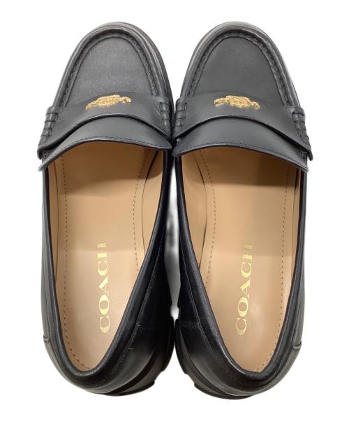COACH（コーチ）COACH (コーチ) ローファー ブラック サイズ:24㎝の古着・服飾アイテム