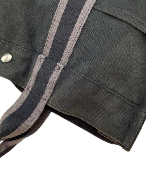 HERMES（エルメス）HERMES (エルメス) キャンバストートバッグ ブラックの古着・服飾アイテム