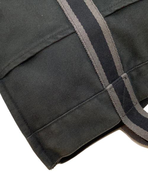HERMES（エルメス）HERMES (エルメス) キャンバストートバッグ ブラックの古着・服飾アイテム