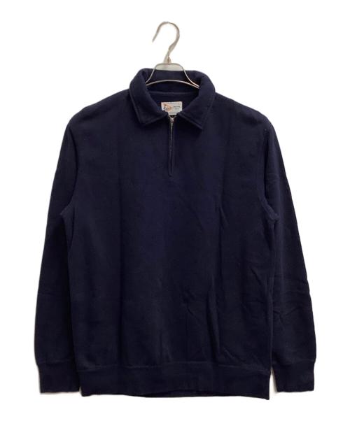 FELCO（フェルコ）FELCO (フェルコ) ハーフジップスウェット ネイビー サイズ:Lの古着・服飾アイテム